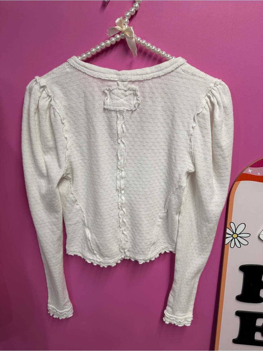 Free People We The Free Winnie Cardigan White - Picture 4 of 4
